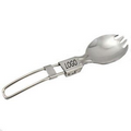 2 In 1 Foldable Stainless Steel Spoon Fork Tableware